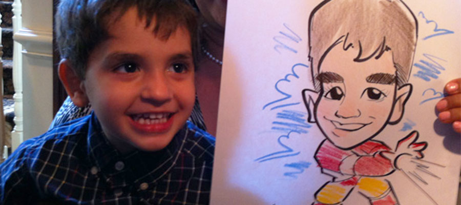 Iron-Man-Caricature-at-Aris-NJ-Bar-Mitzvah