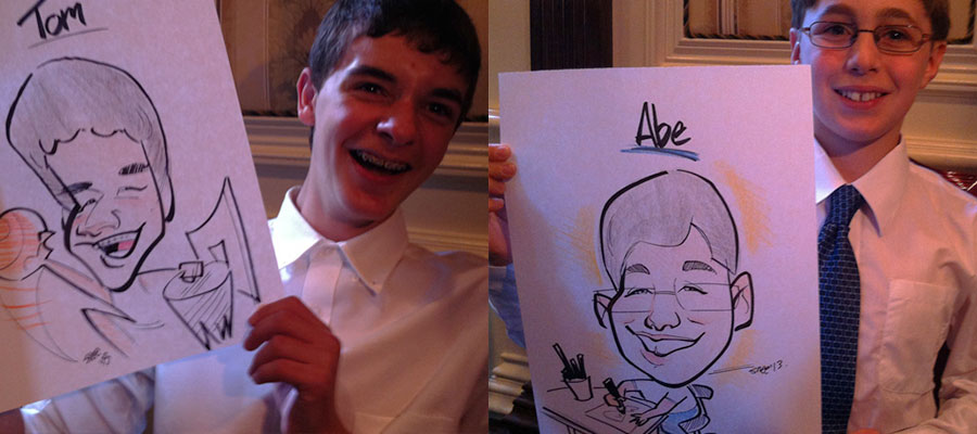 Tom-and-Abe-Caricatures-Bar-Mitzvah