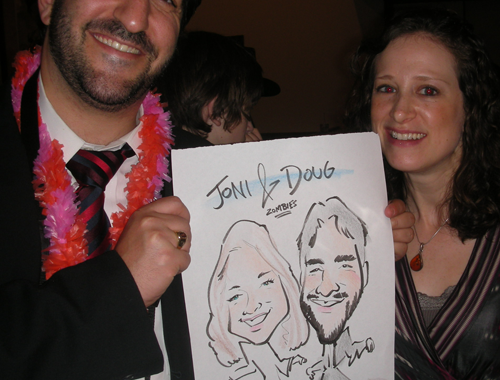 Zombie Caricatures At Derek's Bar Mitzvah