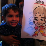 Caricature Sketch of Anthony at Ari's NJ Bar Mitzvah