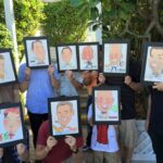 Gift caricatures for Gary's Groomsmen