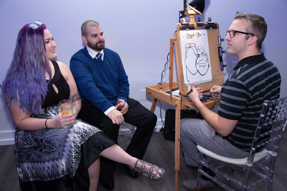 Wedding Caricature Artist in Bucks County PA and NJ