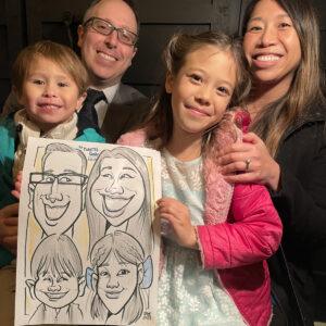 Wedding Caricatures at Terrain Gardens, Devon PA