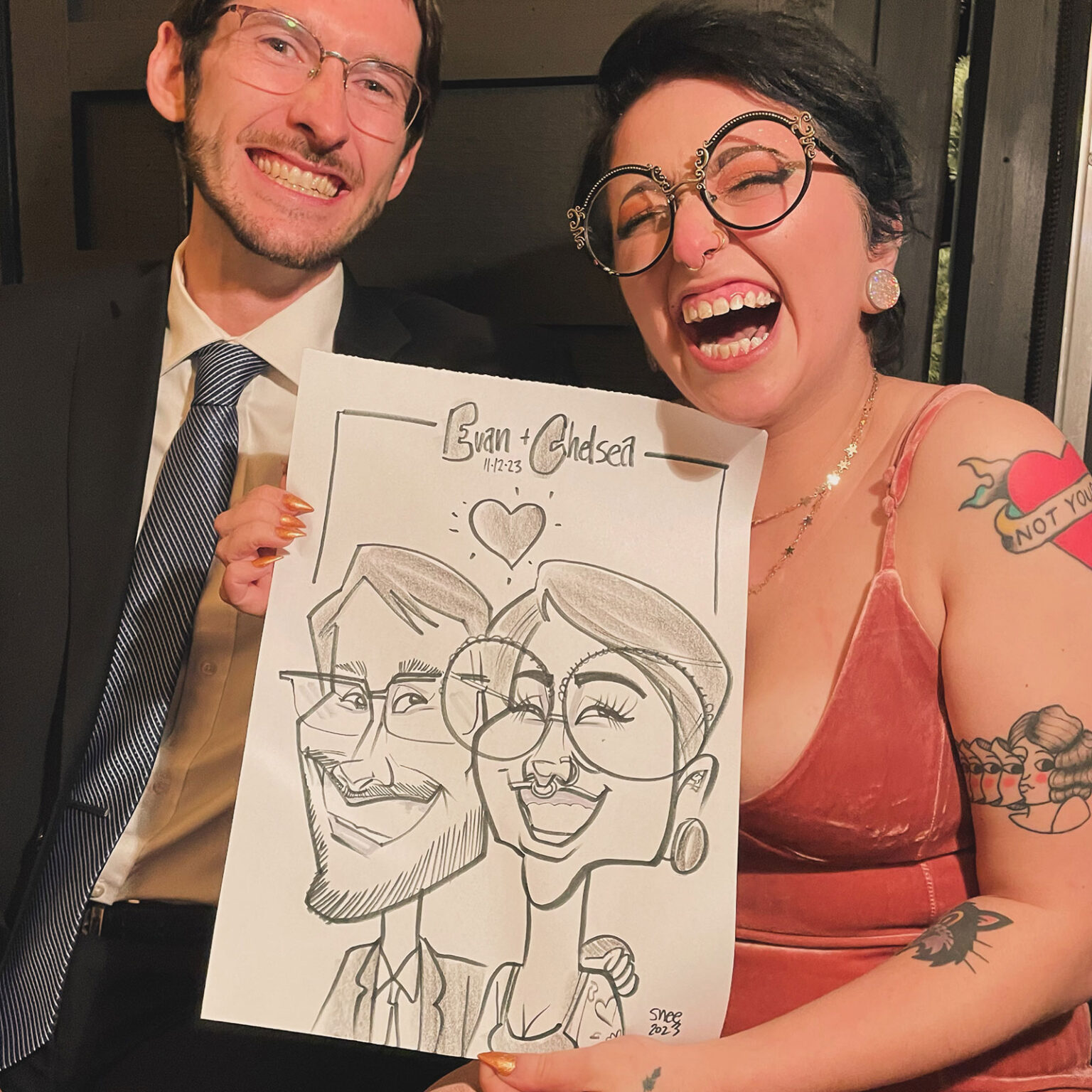 Party Caricatures in Bucks County